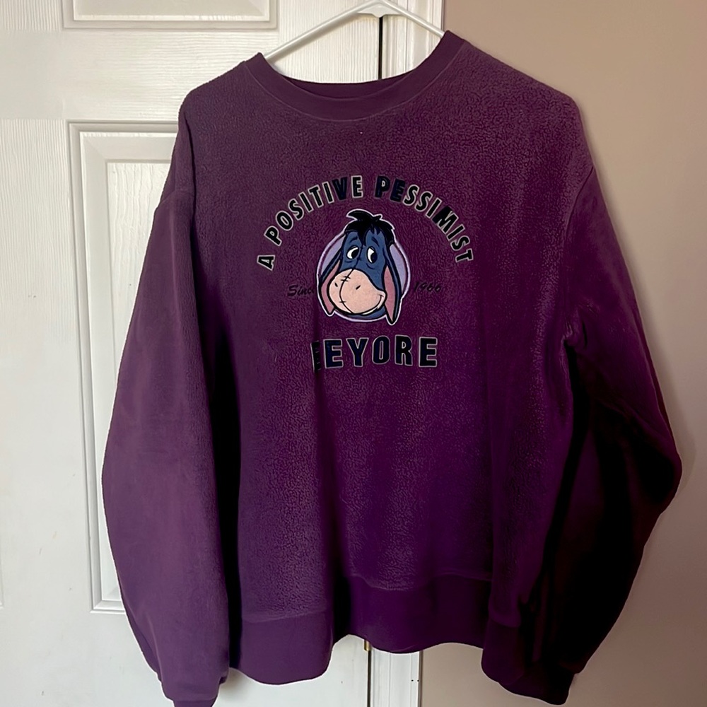 Purple EEYORE crewneck